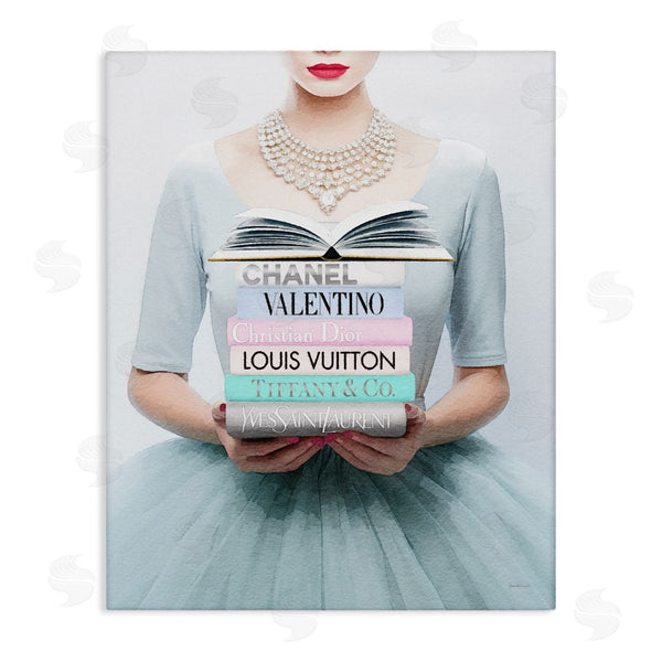 stupell industries Amanda Greenwood | Woman with Glam Books Wall Art