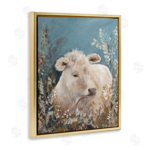 Stupell Industries Amanda Hilburn | Soft Cattle Amongst Florals