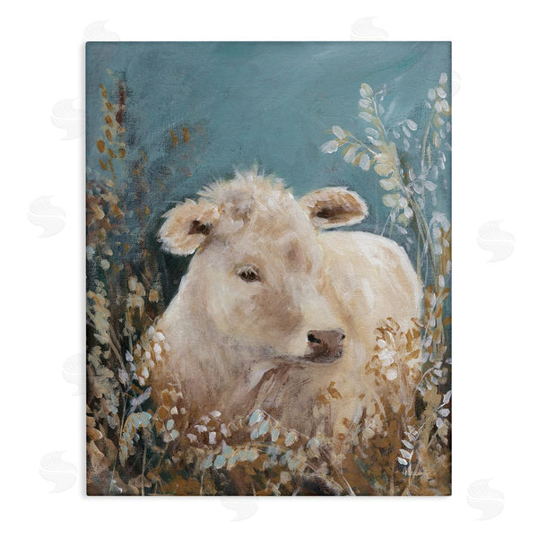 stupell industries Amanda Hilburn | Soft Cattle Amongst Florals