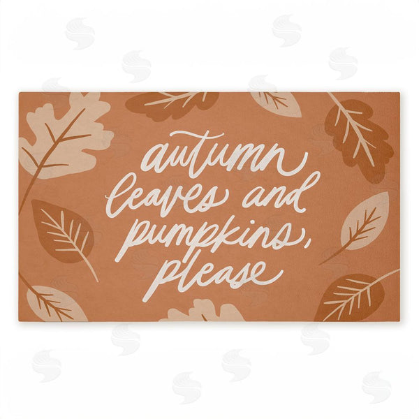 stupell industries Amanda Houston | Autumn Please Sentiment Non-Woven Door Mat