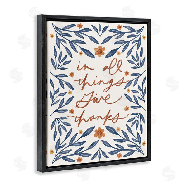 Stupell Industries Amanda Houston | Give Thanks Botanical