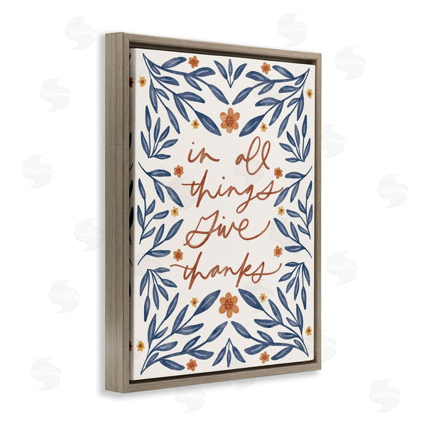 Stupell Industries Amanda Houston | Give Thanks Botanical
