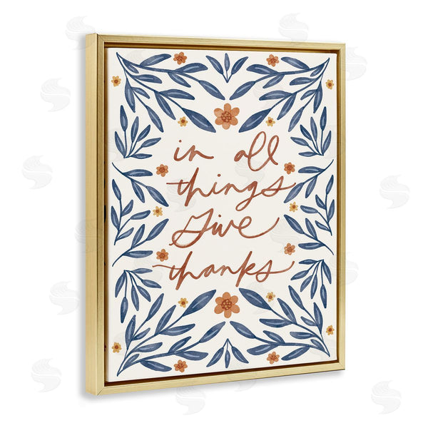 Stupell Industries Amanda Houston | Give Thanks Botanical