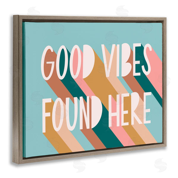 Stupell Industries Amanda Houston | Good Vibes Found Here Color Pop