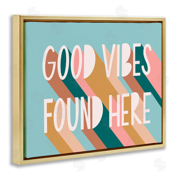 Stupell Industries Amanda Houston | Good Vibes Found Here Color Pop