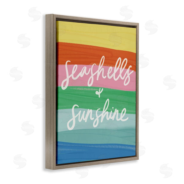 Stupell Industries Amanda Houston | Seashells & Sunshine On Rainbow