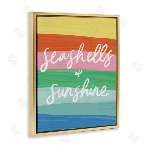 Stupell Industries Amanda Houston | Seashells & Sunshine On Rainbow