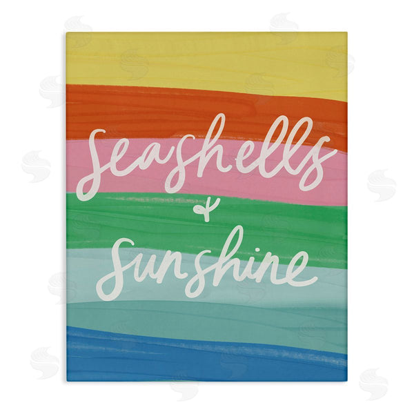 stupell industries Amanda Houston | Seashells & Sunshine on Rainbow