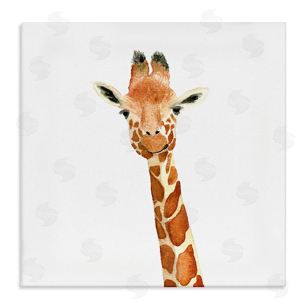 stupell industries Amanda Houston | Simple Smiling Giraffe Head Animal Portrait Wall Art