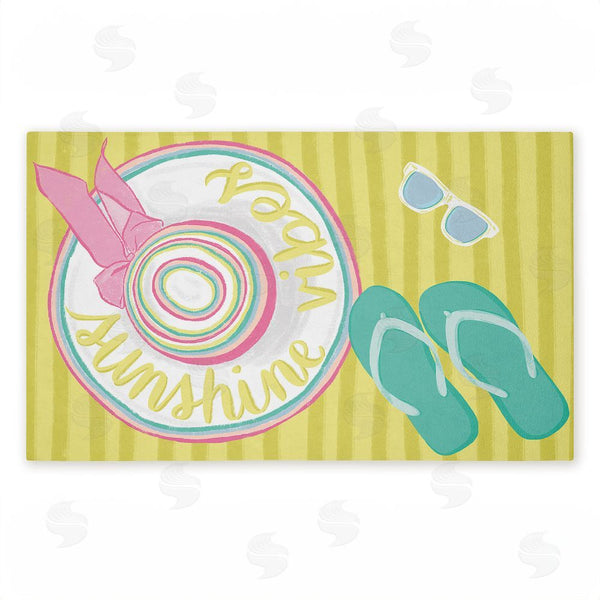 stupell industries Amanda McGee | Endless Sunshine Vibes Non-Woven Door Mat