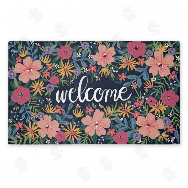 Stupell Industries Amanda McGee | Floral Abundance Entry Non-Woven Door Mat