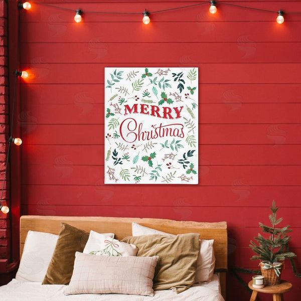 Stupell Industries Amanda Murray | Christmas Botanicals Pattern Wall Art