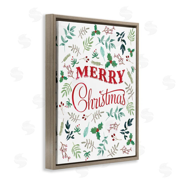 Stupell Industries Amanda Murray | Christmas Botanicals Pattern Wall Art