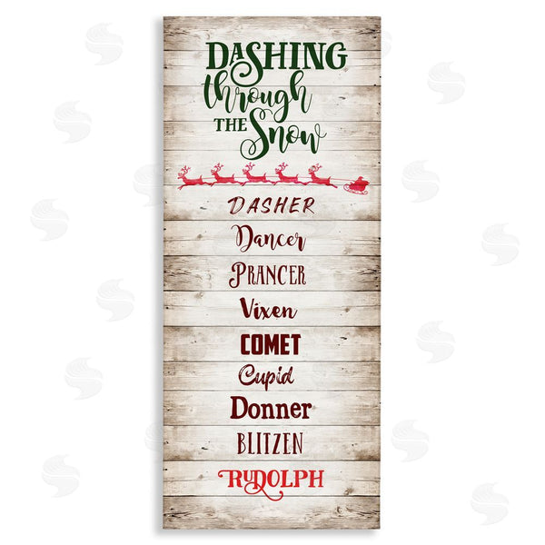 stupell industries Amanda Murray | Rustic Santa's Reindeer Wall Art