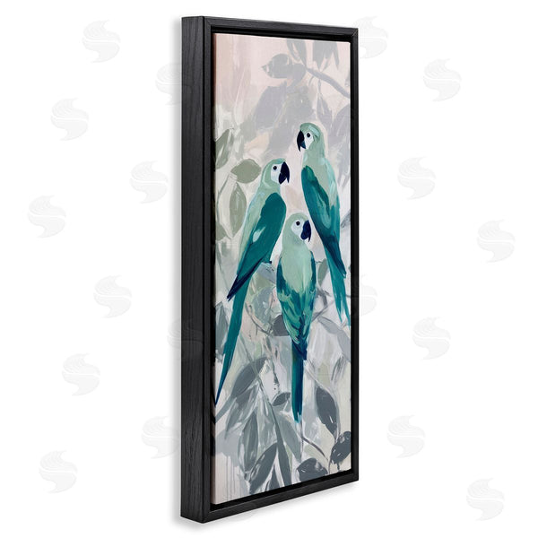 Stupell Industries Amanda Tsoukanelis | Green Parrot Trio