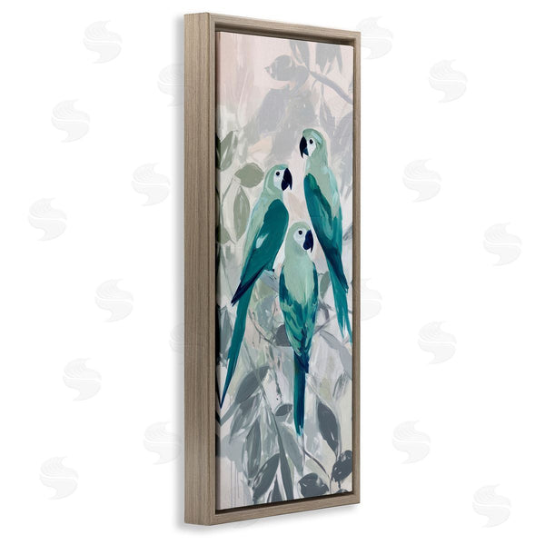 Stupell Industries Amanda Tsoukanelis | Green Parrot Trio