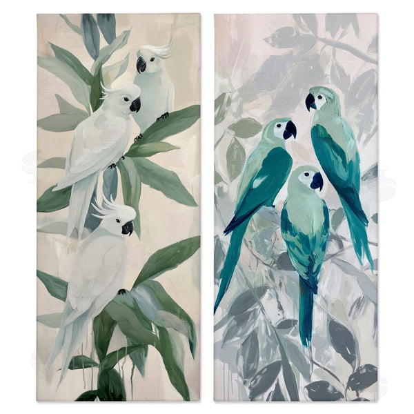 stupell industries Amanda Tsoukanelis | Parrot Trios Perched