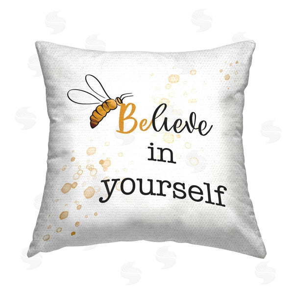 Stupell Industries Amber Clarkson | Believe In Yourself Phrase Printed Throw Pillow