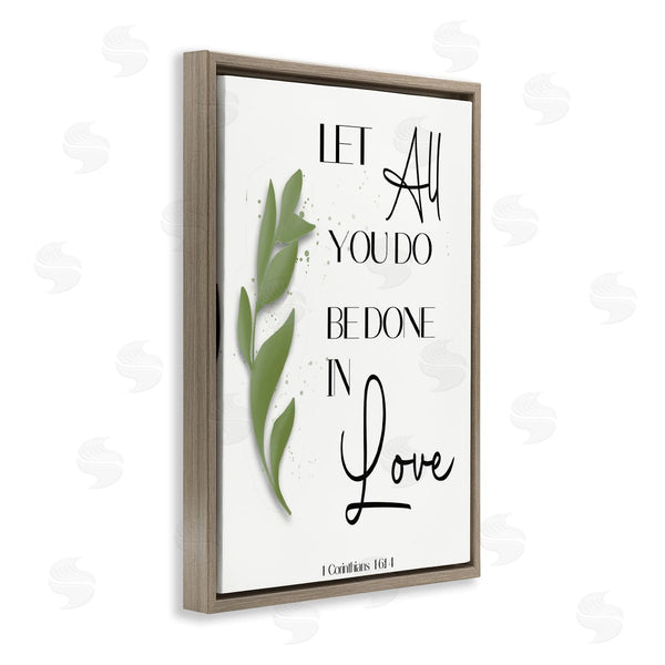 Stupell Industries Amber Clarkson | Done In Love Proverb