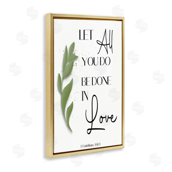 Stupell Industries Amber Clarkson | Done In Love Proverb