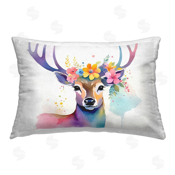 Stupell Industries Amber Clarkson | Floral Garland Deer