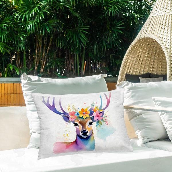 Stupell Industries Amber Clarkson | Floral Garland Deer