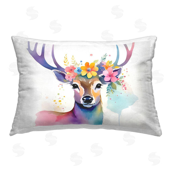 stupell industries Amber Clarkson | Floral Garland Deer