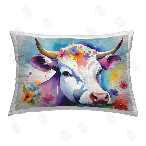 Stupell Industries Amber Clarkson | Flower Speckled Cow