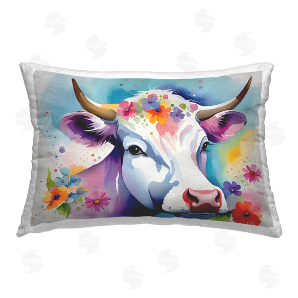 stupell industries Amber Clarkson | Flower Speckled Cow