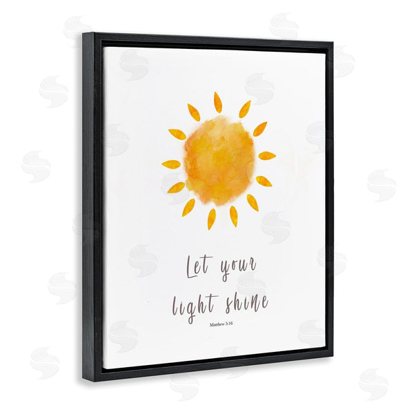 Stupell Industries Amber Clarkson | Let Your Light Shine Proverb Wall Art
