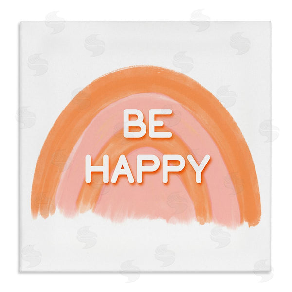 stupell industries Amber Clarkson | Orange Be Happy Wall Art