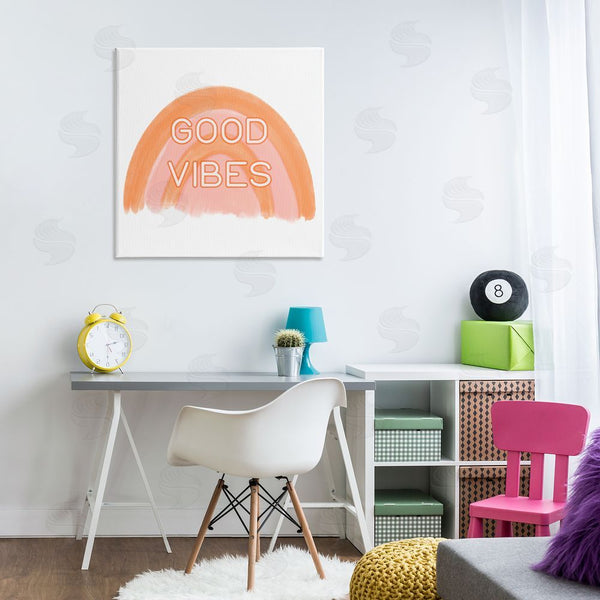 Stupell Industries Amber Clarkson | Orange Good Vibes Wall Art