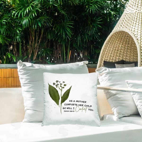 Stupell Industries Amber Clarkson | Proverb & Abstract Flower Printed Throw Pillow