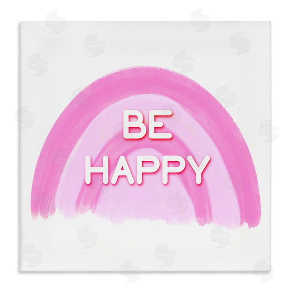 stupell industries Amber Clarkson | Purple Be Happy Wall Art