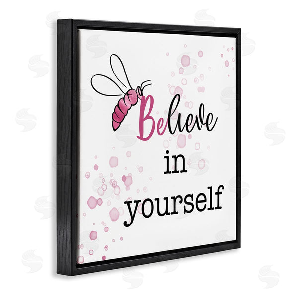 Stupell Industries Amber Clarkson | Purple Believe Honey Bee Wall Art