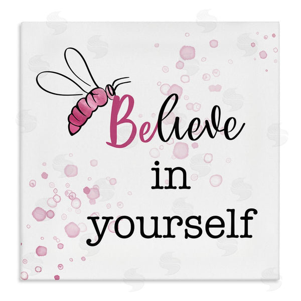 stupell industries Amber Clarkson | Purple Believe Honey Bee Wall Art