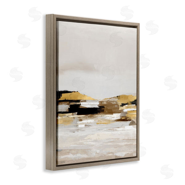 Stupell Industries Amber Sterling | Abstract Landscape With Yellow Detail
