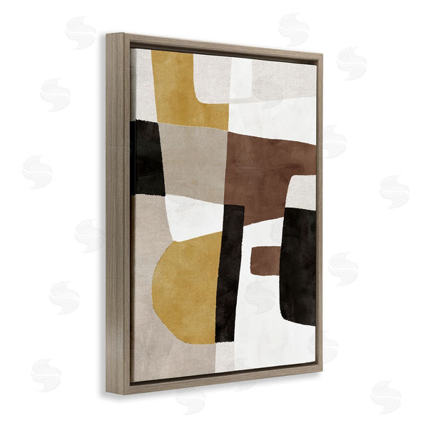Stupell Industries Amber Sterling | Abstract Shapes In Earth Tones