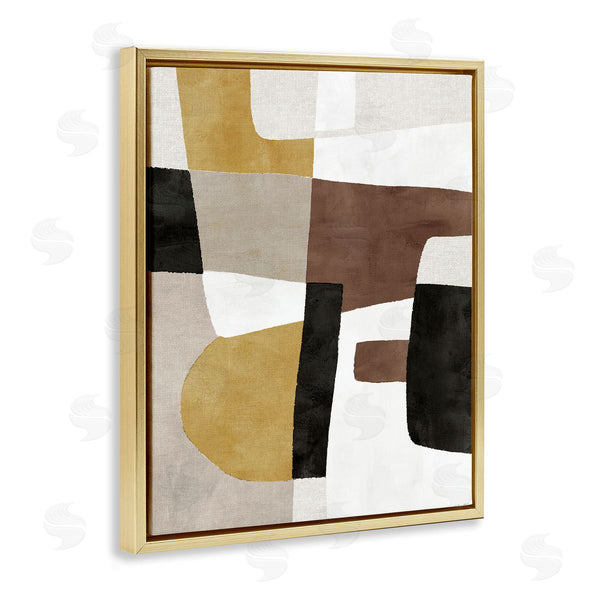 Stupell Industries Amber Sterling | Abstract Shapes In Earth Tones