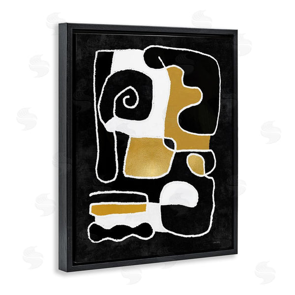 Stupell Industries Amber Sterling | Black & Glam Squiggles Wall Art
