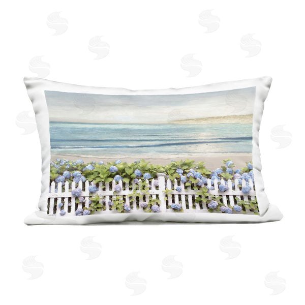 Stupell Industries Amber Sterling | Blooming Boundaries Beach Garden Printed Throw Pillow