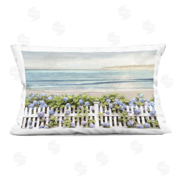 stupell industries Amber Sterling | Blooming Boundaries Beach Garden Printed Throw Pillow