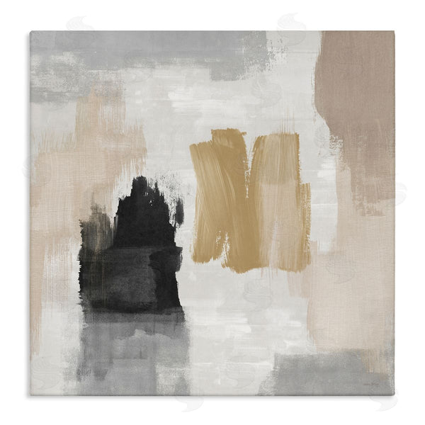 stupell industries Amber Sterling | Brushed Pastel Soft Abstract