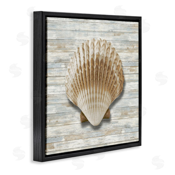 Stupell Industries Amber Sterling | Clam Shell On Shiplap
