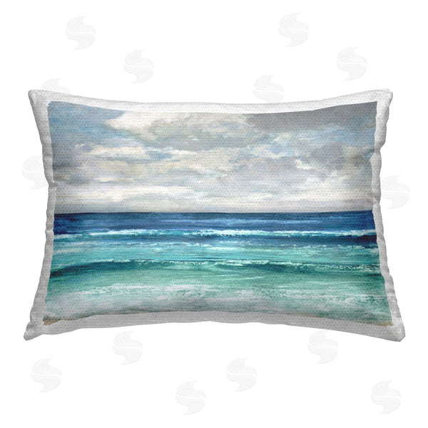 Stupell Industries Amber Sterling | Cloudy Beach Horizon