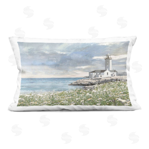 stupell industries Amber Sterling | Coastal Guardian Lighthouse Printed Throw Pillow