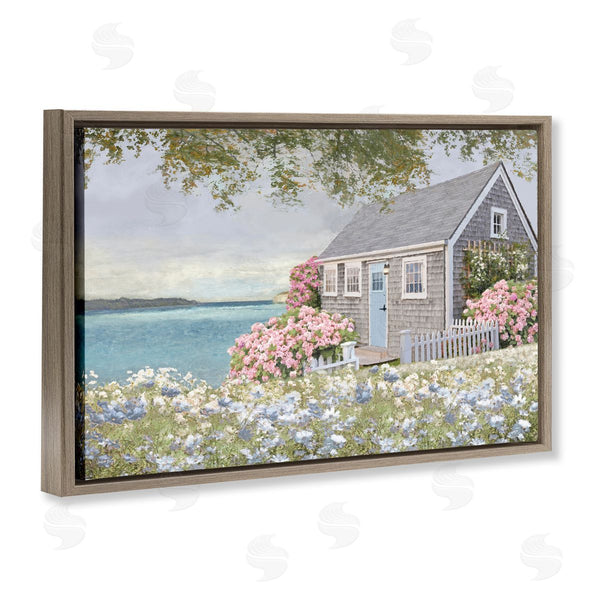 Stupell Industries Amber Sterling | Cottage With Rose Garden