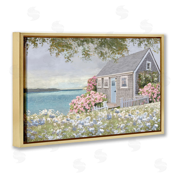 Stupell Industries Amber Sterling | Cottage With Rose Garden