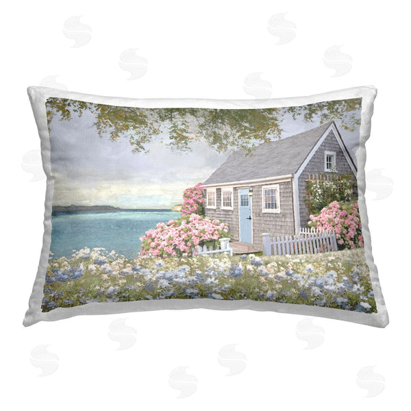 stupell industries Amber Sterling | Cottage with Rose Garden