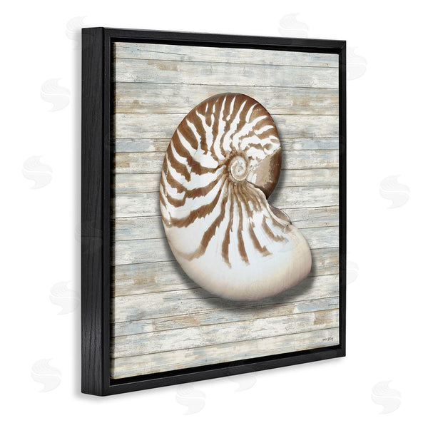 Stupell Industries Amber Sterling | Cowrie Shell On Shiplap